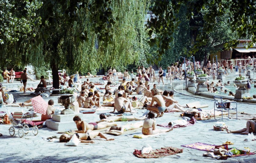 Schwimmbad GER, ca. 1960, Schwimmbad, Baden