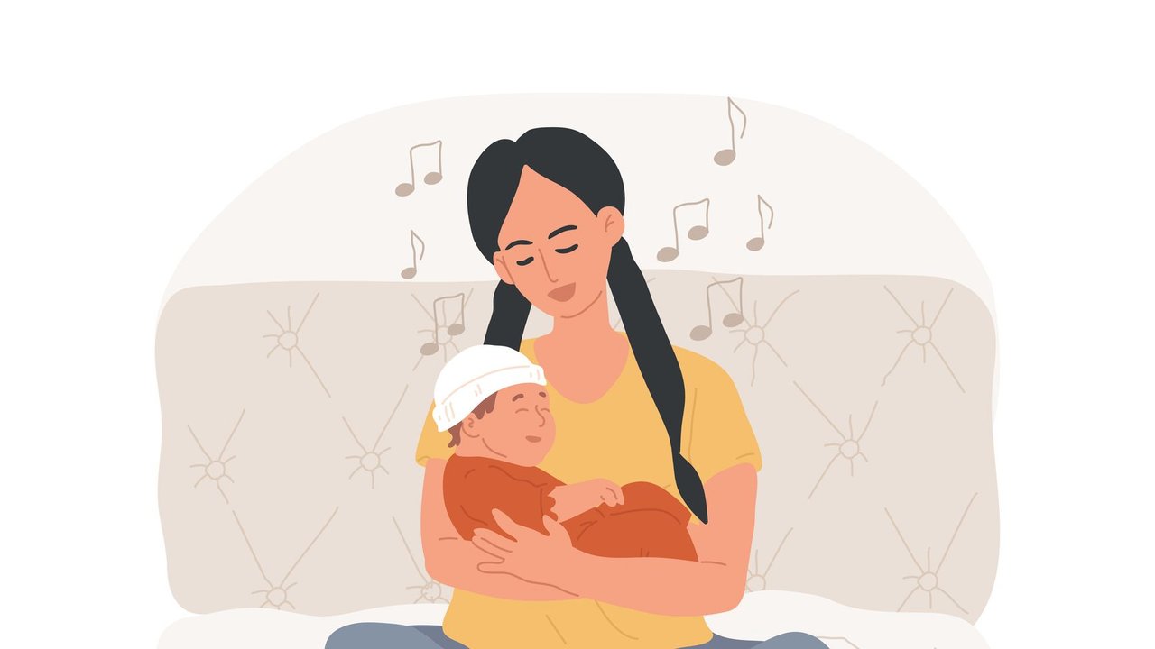 Babylieder zum Mitsingen: Mama mit Baby