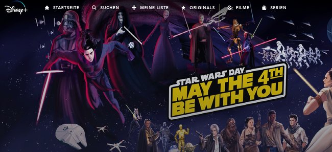 Disney+ Fanart Star Wars Day