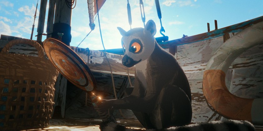 Flow: Der Lemur mag Menschendinge, vor allem wenn sie glitzern und glänzen.