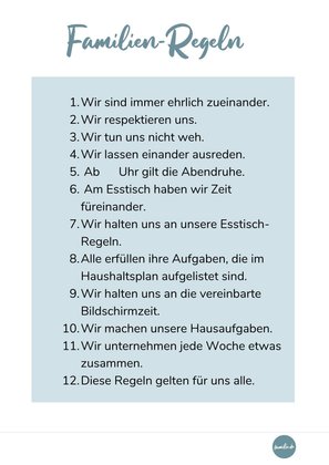 Familienregeln: Download kostenlos