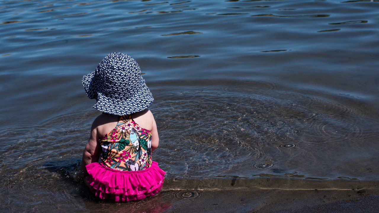 Bodensee Urlaub mit Kindern: Baby am See
