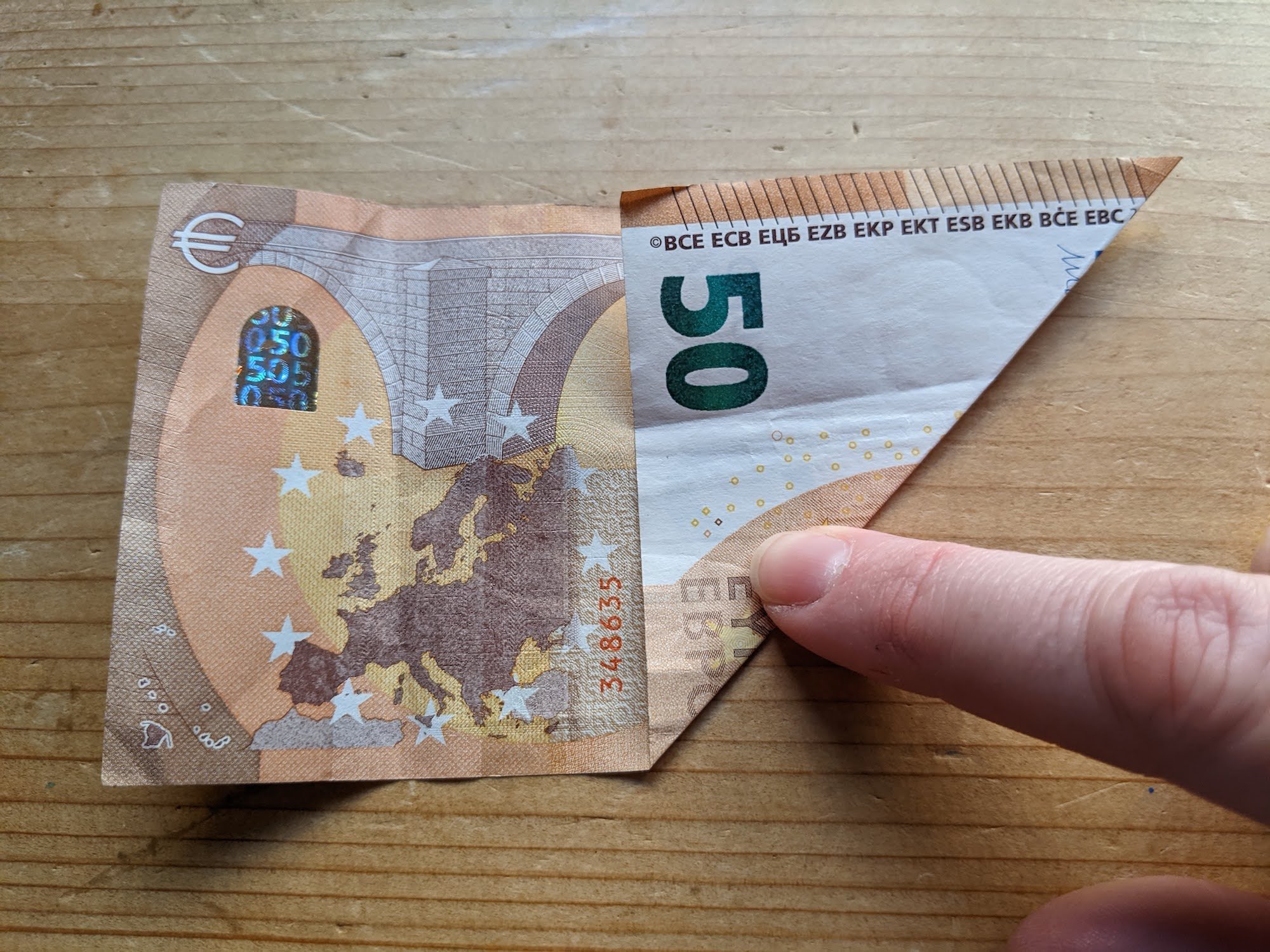 geldscheine falten einfach in 2 minuten