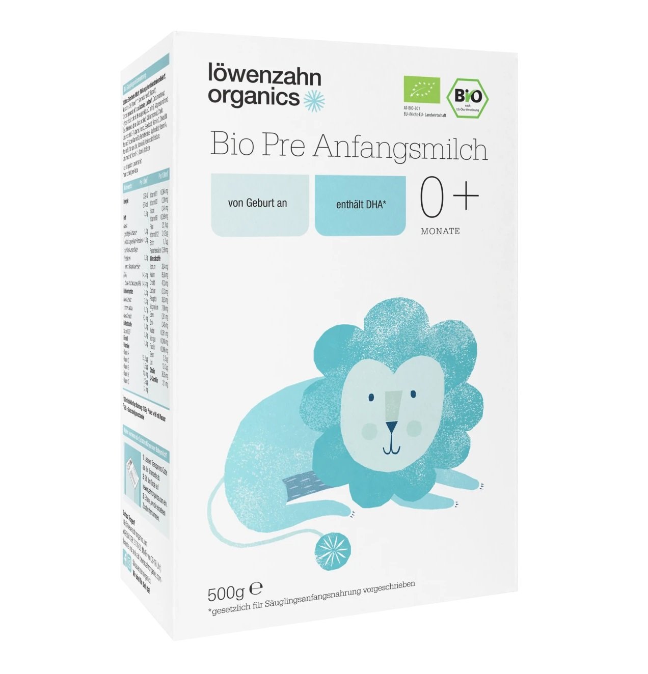 Babymilch Test - Löwenzahn Organics Bio Pre Anfangsmilch