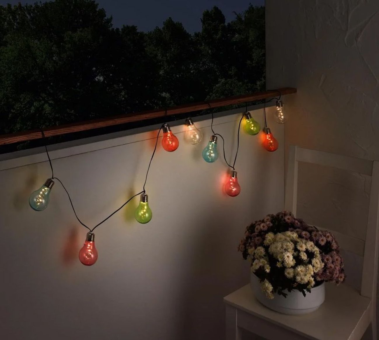 Solar Lichterkette Balkon Lidl
