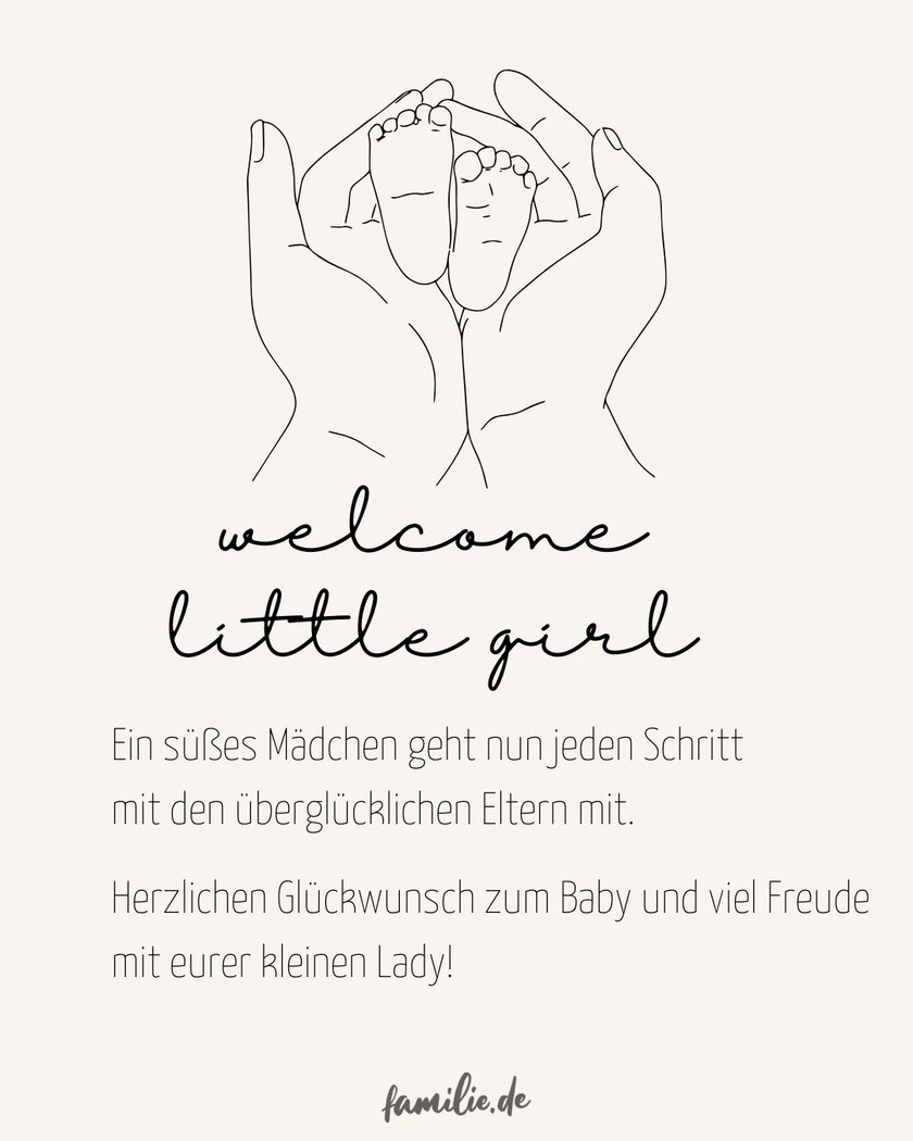 Reime zur Geburt eines Mädchens