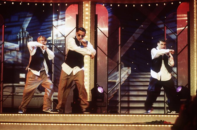 Die Backstreet Boys bei der „The Dome“ Silvesterparty 1999.