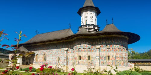 Beeindruckend: Die Wandmalereien dieses Klosters trotzen der Zeit