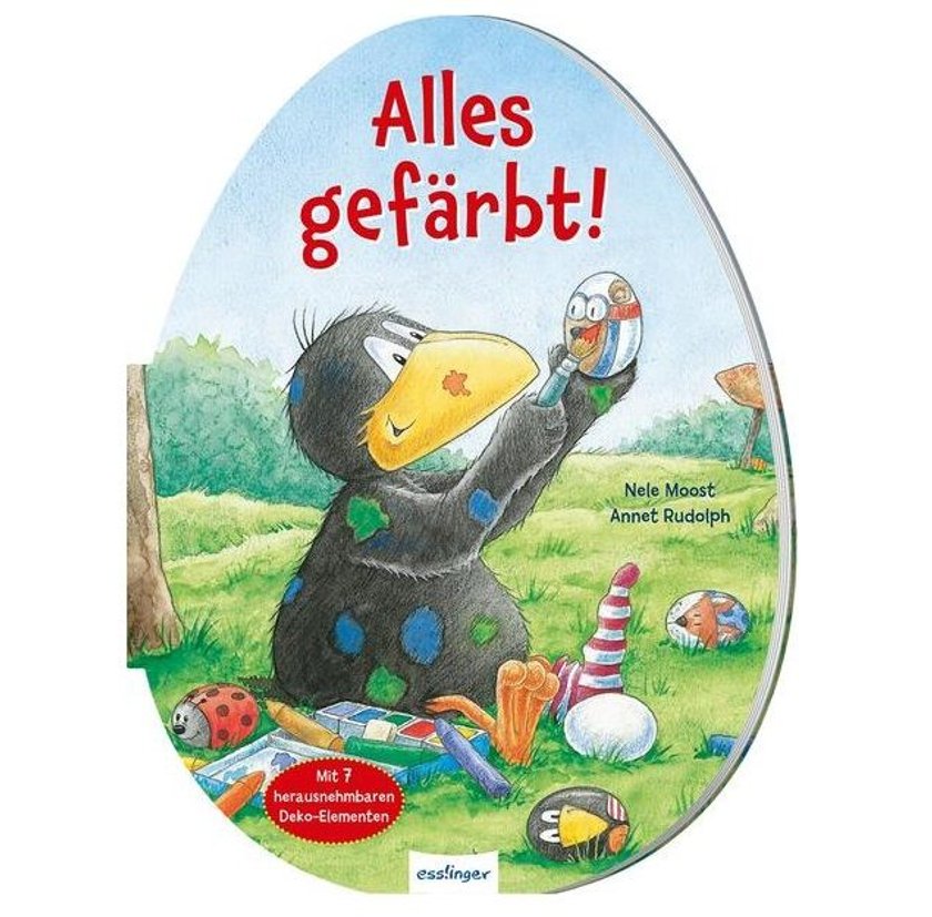 Osterbücher - Der kleine Rabe - Alles gefärbt.