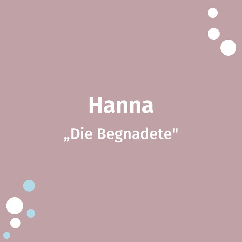 Bibel Namen Hanna