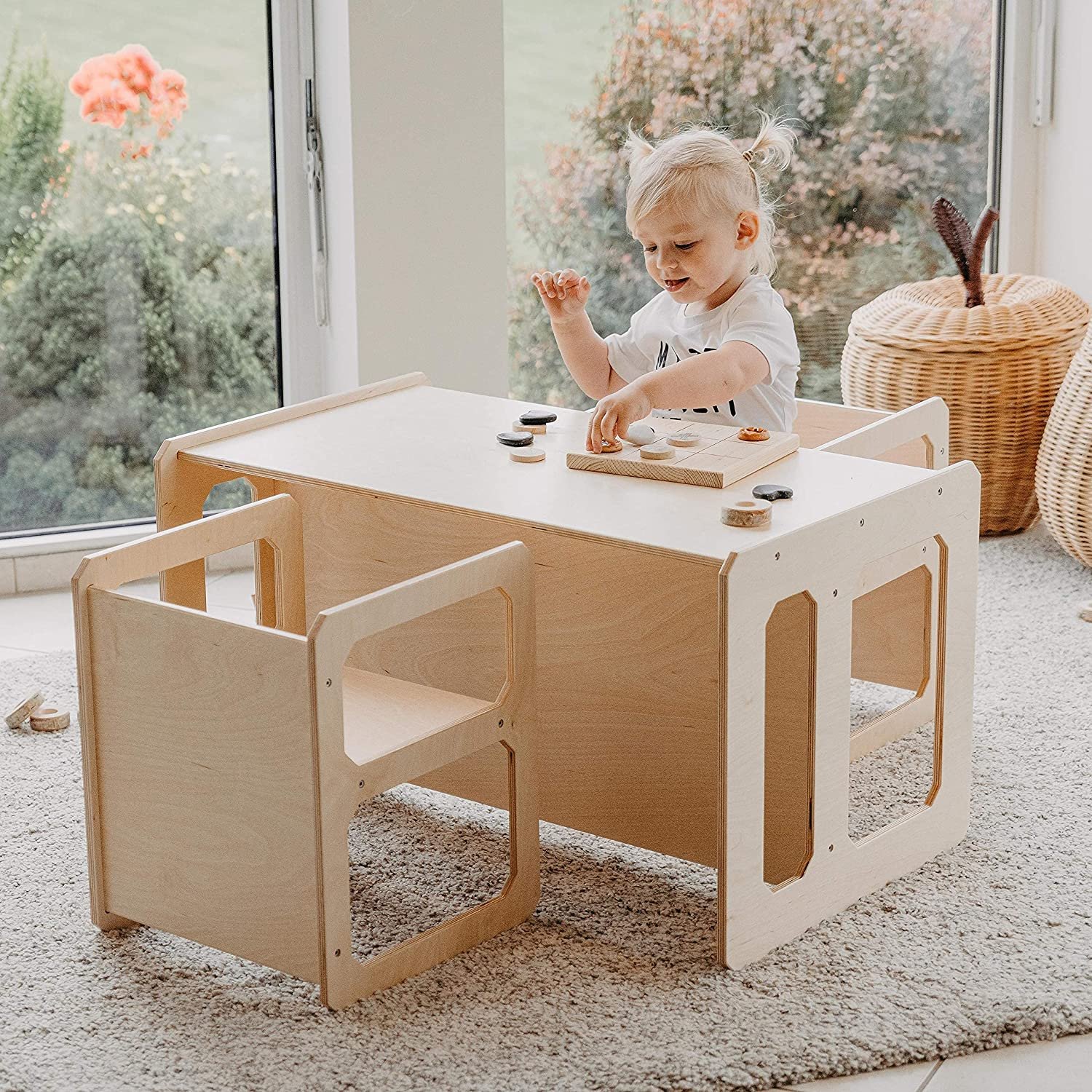 Montessori-Möbel: Montessori Tisch sweet home from wood