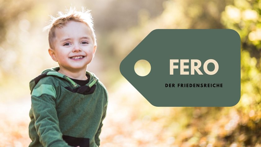 #8 Jungennamen mit F: Fero