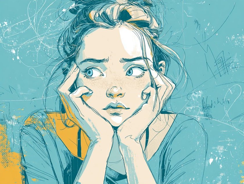 Kind zieht sich emotional zurück: Teenager in Gedanken  versunken