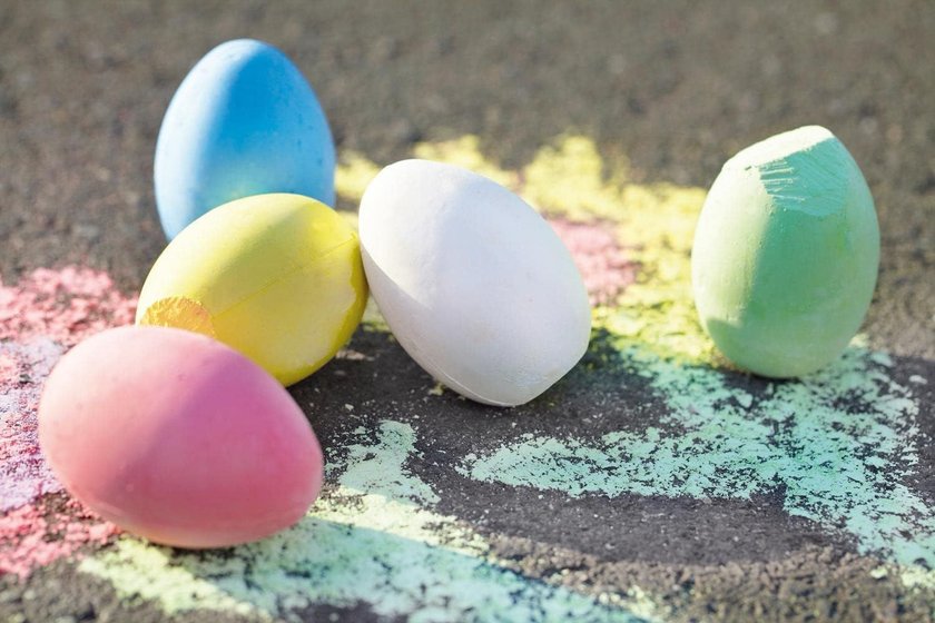 Ostergeschenke - Eierform Straßenkreide