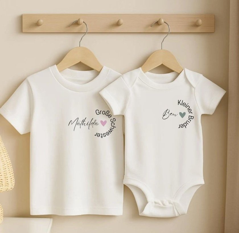 Geschenke zur Geburt für Geschwister: Geschwister-Outfit