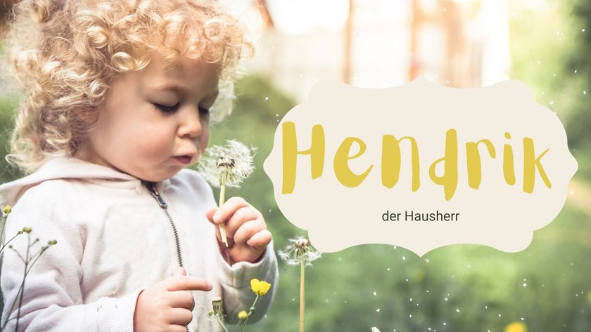 #30 Niederländische Jungennamen: Hendrik
