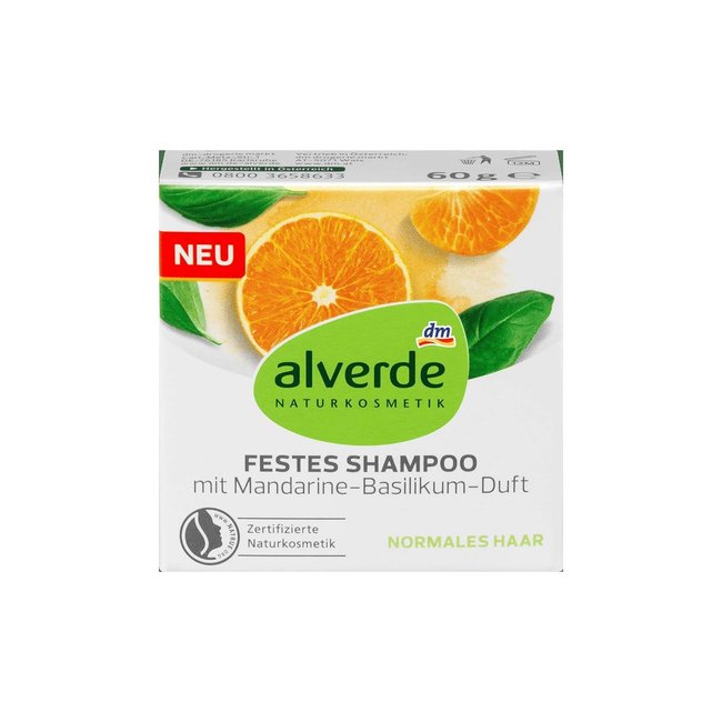 Shampoo-Test - dm Alverde Festes Shampoo mit Mandarine-Basilikum-Geruch