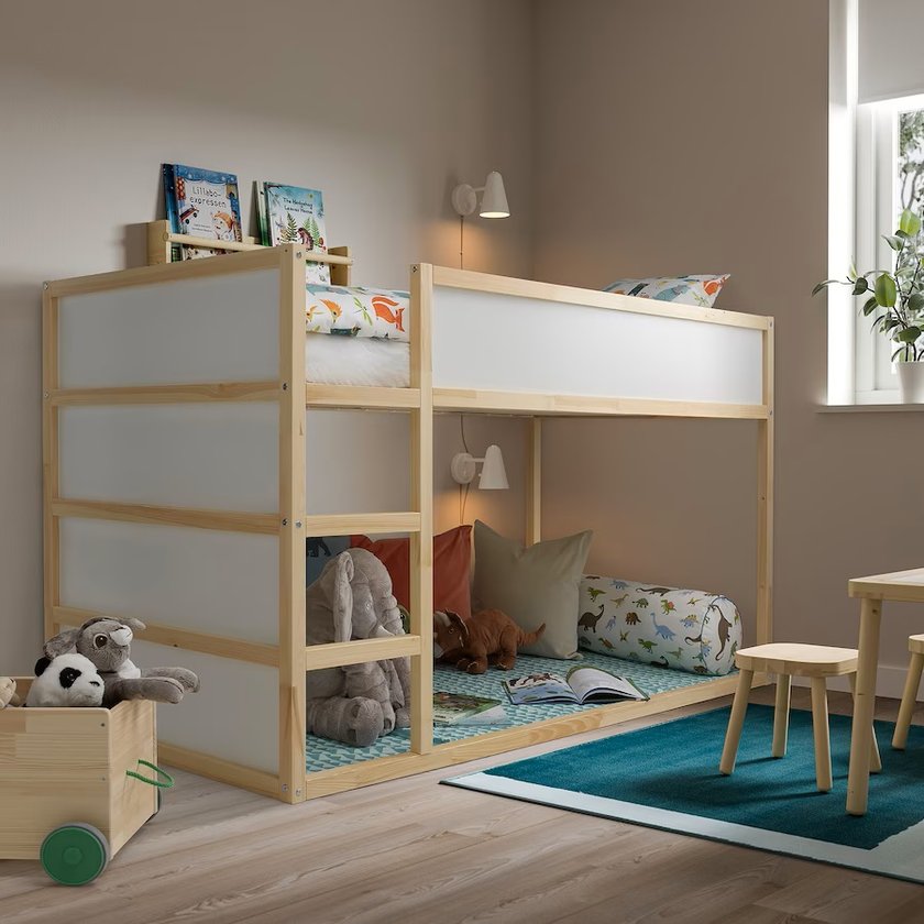 Montessori Kinderzimmer Ikea: Kura Bodenbett