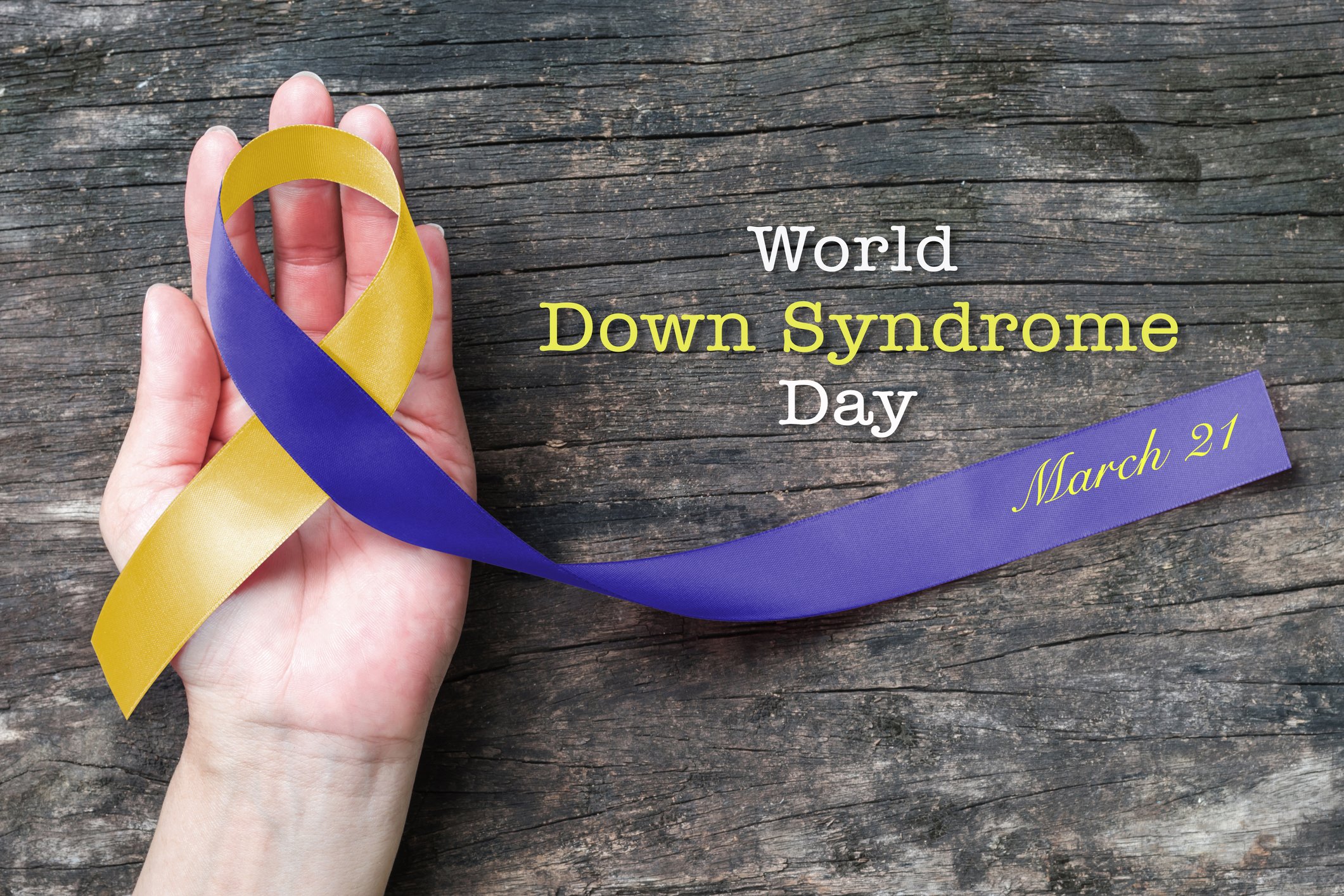 Welt-Down-Syndrom Tag im März Welt-Down-Syndrom Tag im März
