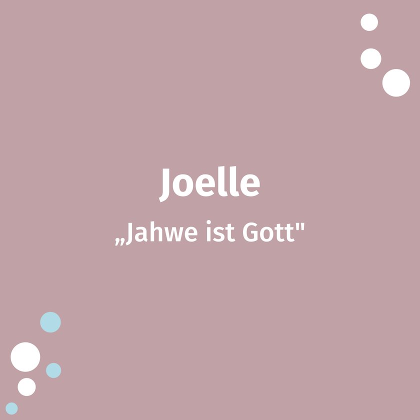 Bibel Namen Joelle