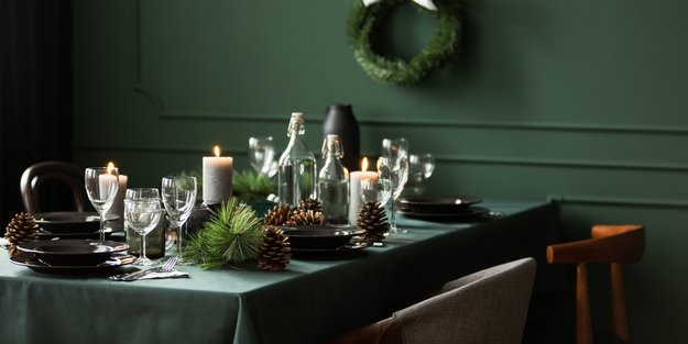 9 stylische Ideen für DIY-Weihnachtstischdeko