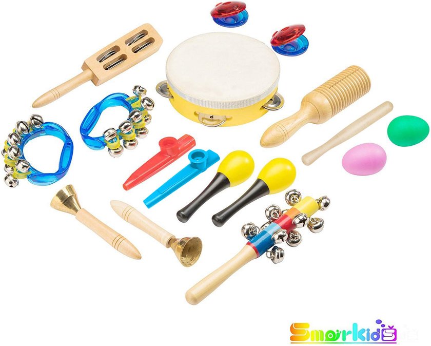 Musikinstrumenten-Set mit 17 Teilen von Smarkids für ca. 28 €