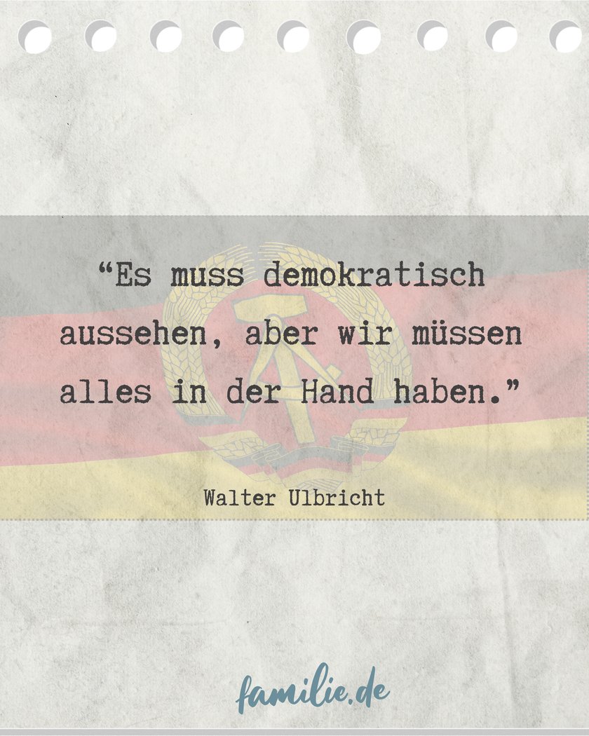 Sprüche Zitate DDR - Demokratisch aussehen