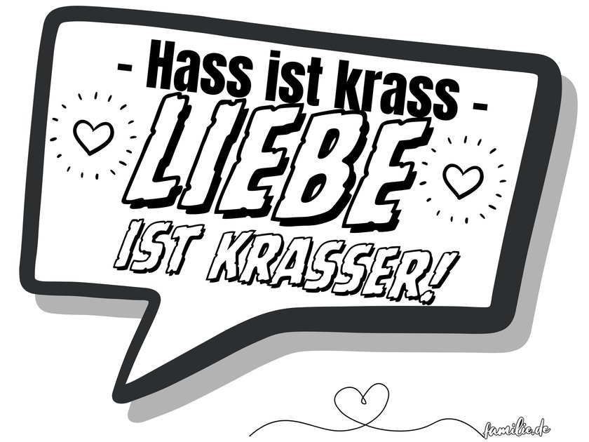 Demo Plakat Sprüche Anti-Nazi  Liebe ist krasser 
