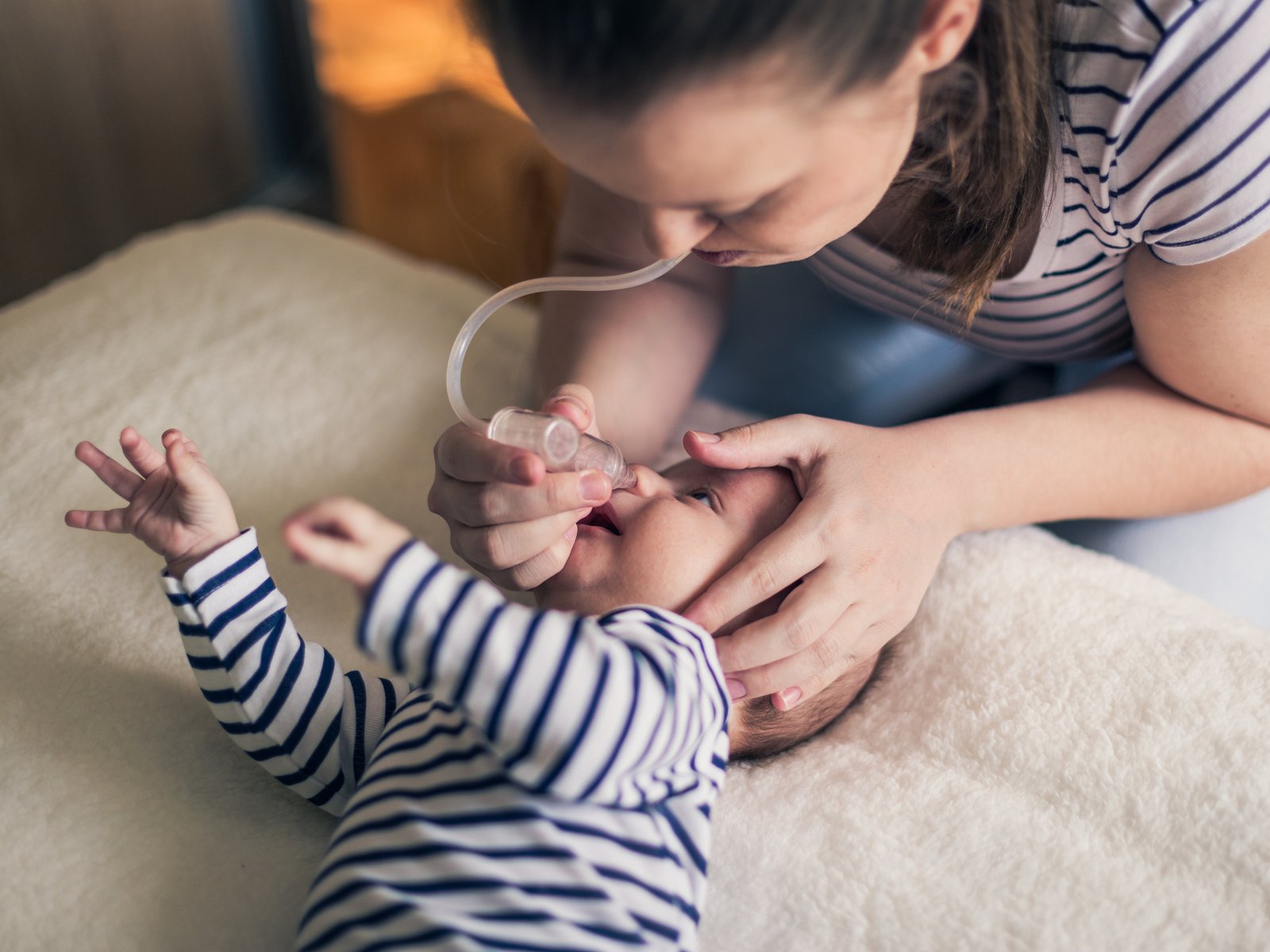 picco pocket Nasensauger - Anwendung bei Babies 