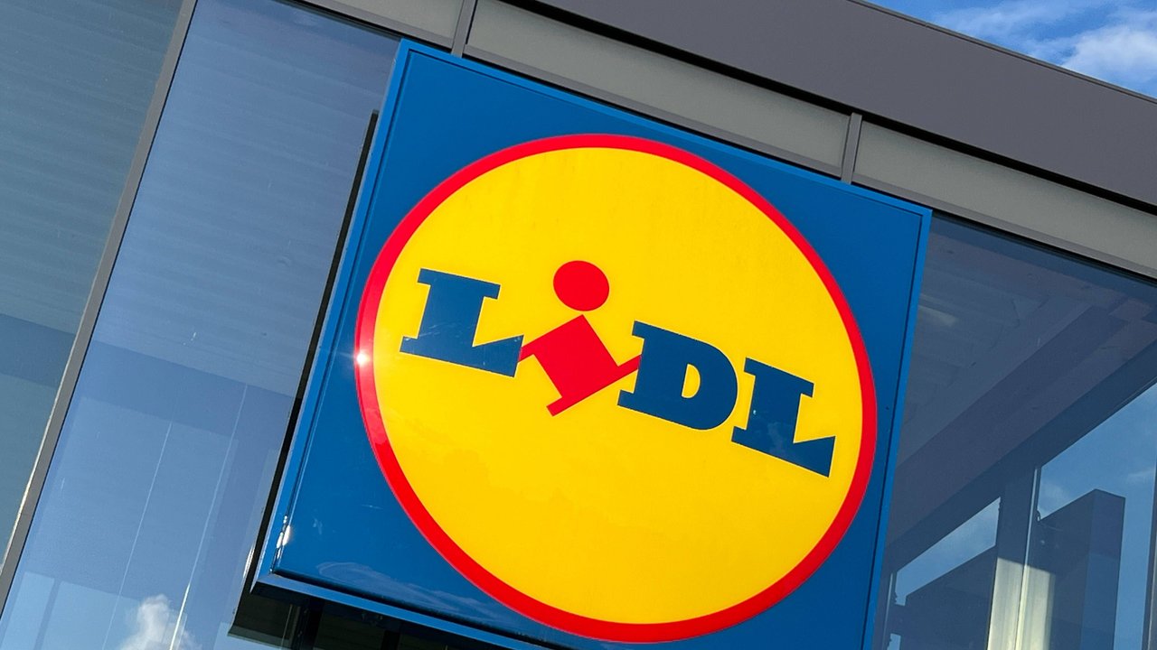 Außenwerbung Lidl Logo