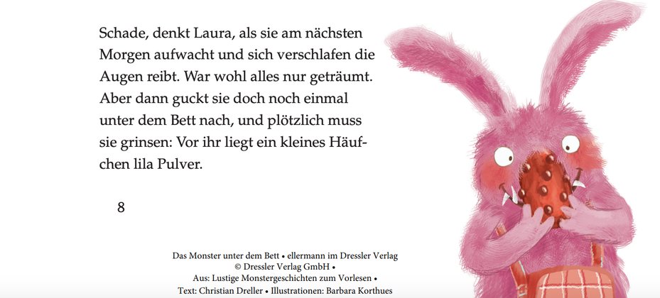 Das Monster unterm Bett Geschichte