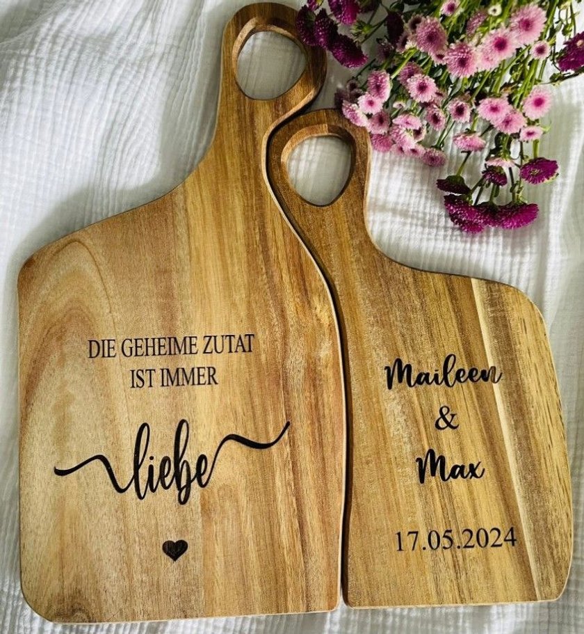 Hochzeitstag Geschenk: Schneidebretter