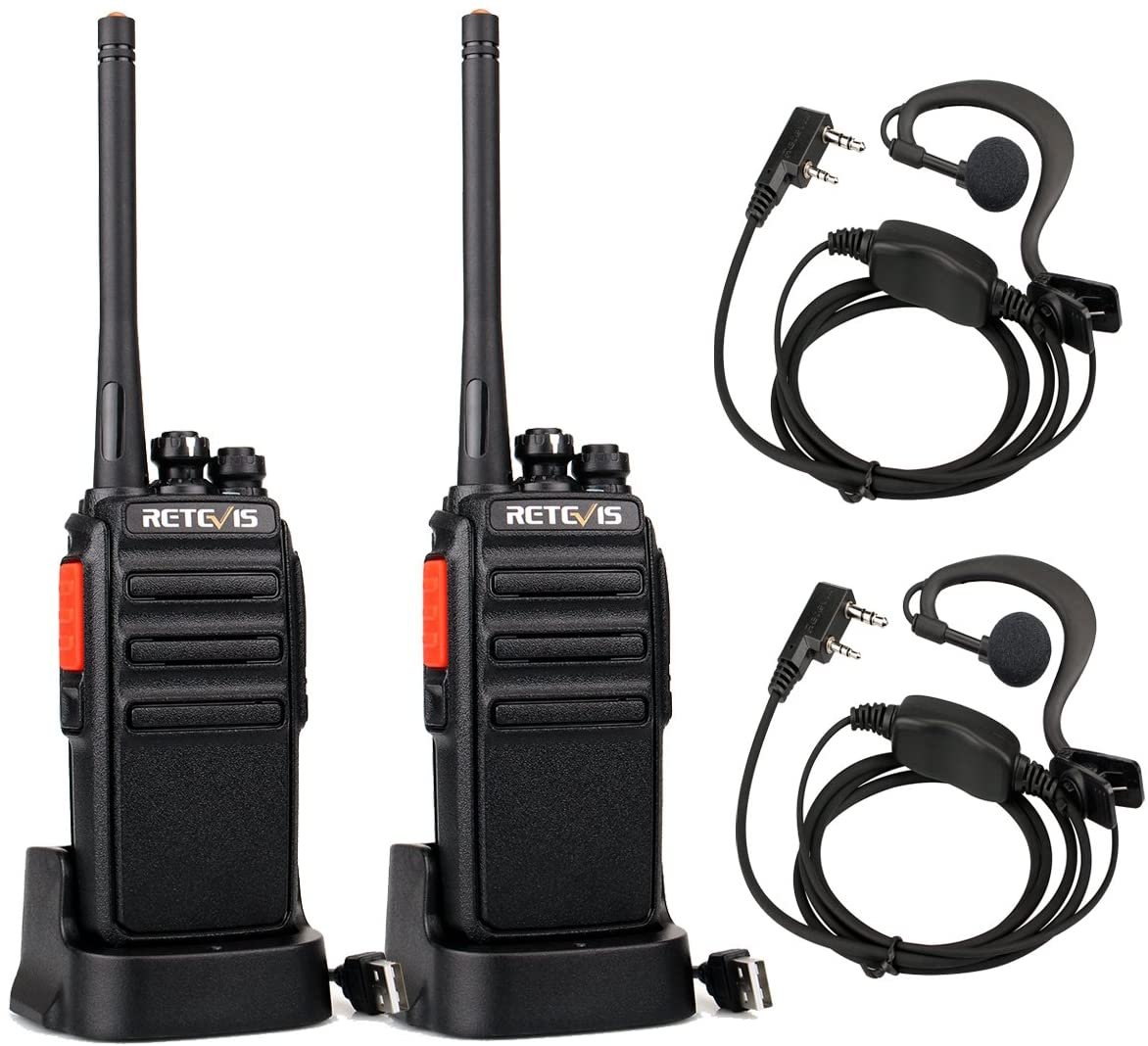 MTM 4X Walkie Talkies Kinder Funkgerät XF638 22 Kanäle PMR446 LCD Orange Radio 