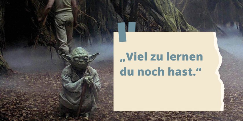 Yoda Zitate über das Lernen