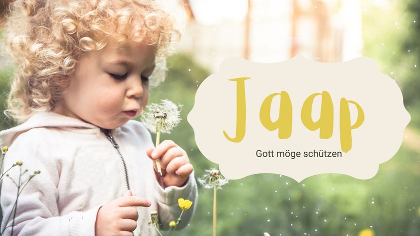 #20 Niederländische Jungennamen: Jaap