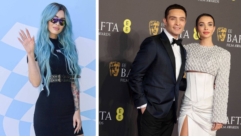 Links: Megan Fox, rechts Ed Westwick und Amy Jackson