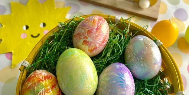 🐣🐰 Eier färben ohne Sauerei: So geht es auch mit Kleinkindern