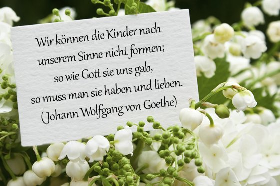 Taufsprüche: Klassiker von J.W. von Goethe