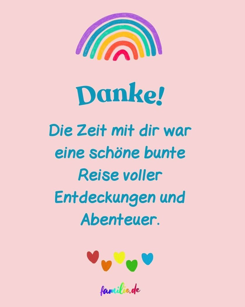 Danke für Erzieherin Spruch