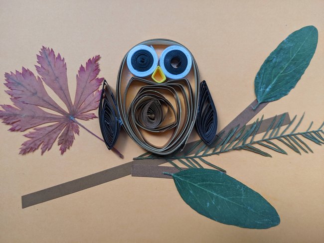 Quilling Eule