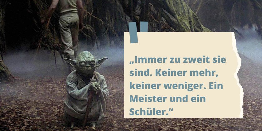 Meister Yoda Zitate Meister und Schüler