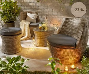 Gemütliches Balkonmöbel-Set von bonprix jetzt mit 63 € Rabatt – perfekt für eure Oase