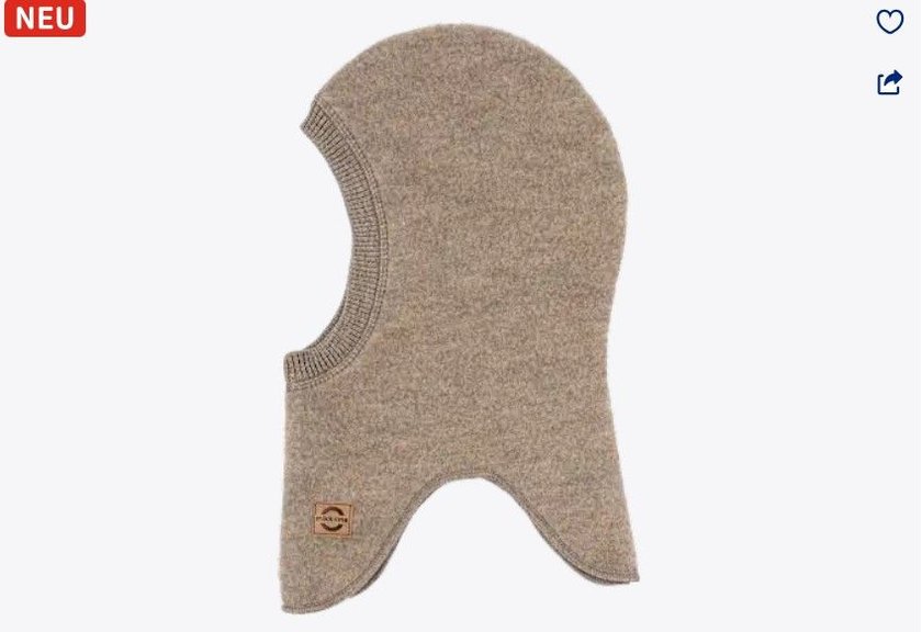 Die Schlupfmütze mit Merinowolle ist wuschelweich und kratzt nicht.