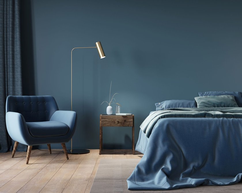 Die schönsten Ideen für ein blaues Schlafzimmer