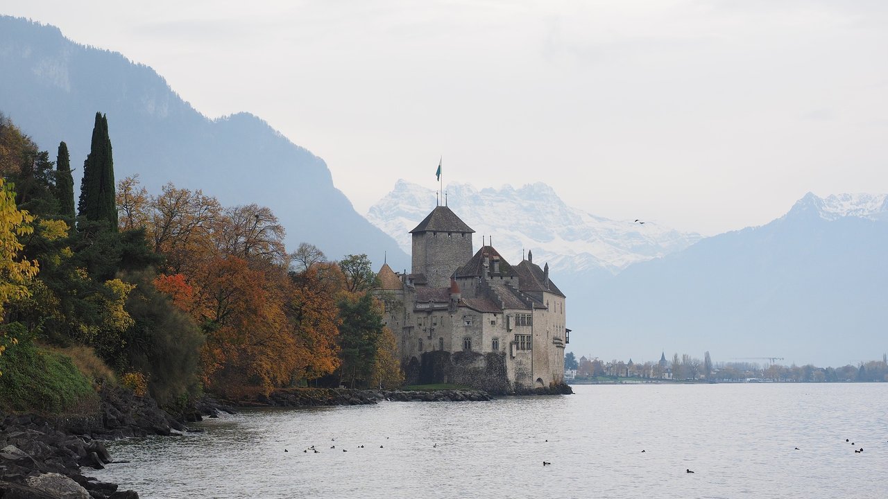 Schloss Chillon in der Schweiz ist das ganze Jahr über besuchbar. 