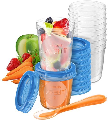 Philips Avent Aufbewahrungsbecher Babynahrung Philips Avent Aufbewahrungsbecher Babynahrung