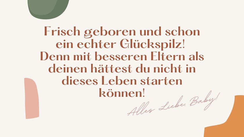 53 Glückwünsche zur Geburt, über die sich frischgebackene Eltern riesig