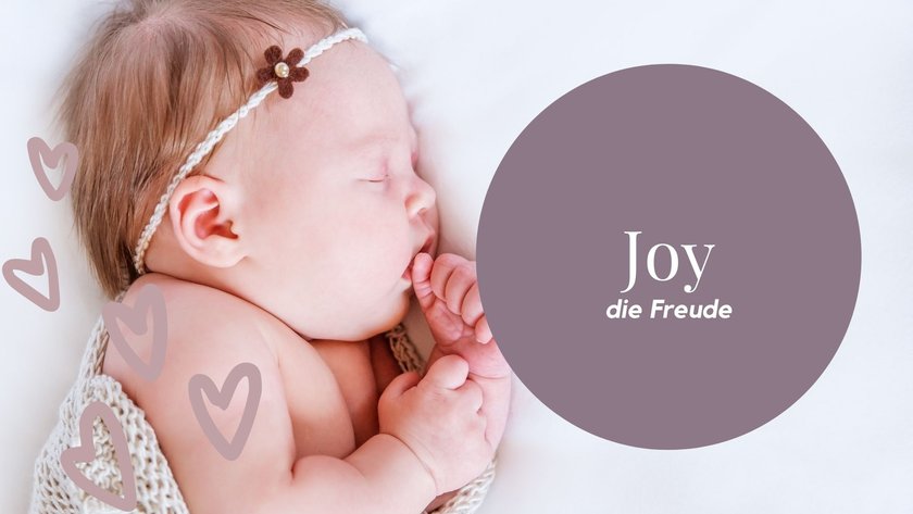 Diese 20 Babynamen stehen für „Freude": Joy