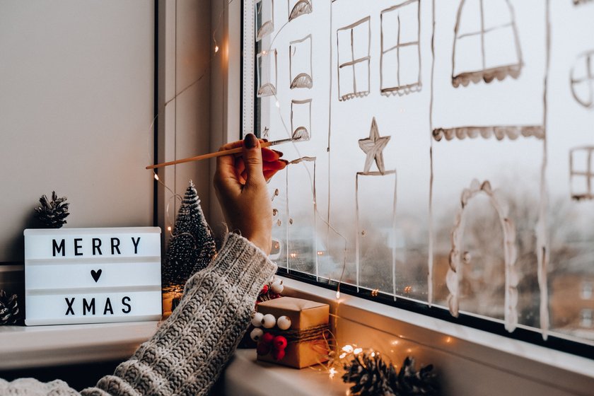 Deko DIY Weihnachtsfenster