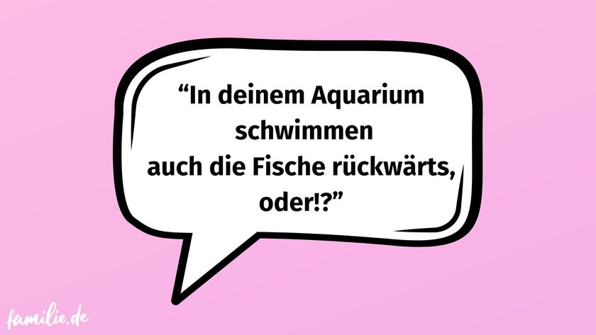 Fische schwimmen rückwärts